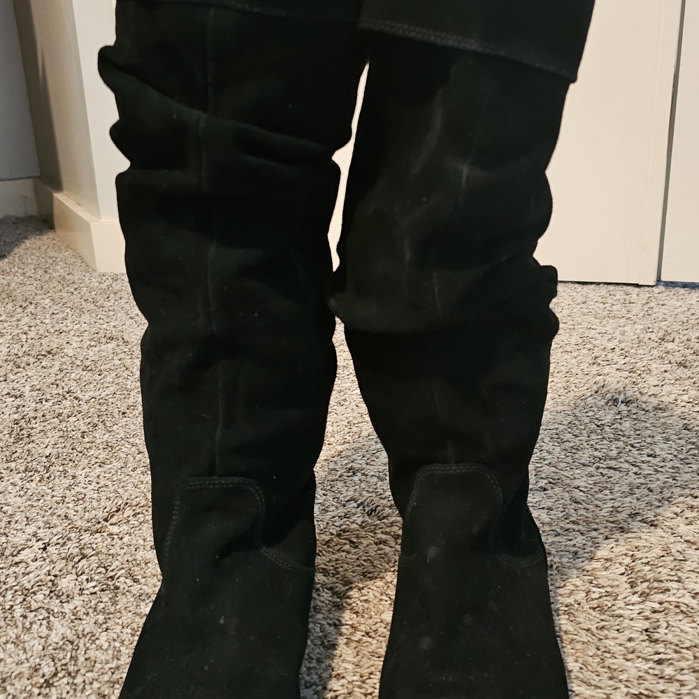 Steve Madden 'Tyller' Suede Black Boots